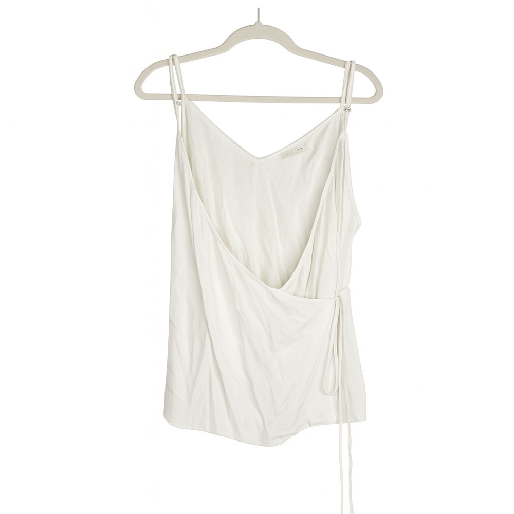 Treasure & Bond White Wrap Linen Blend Tank Top XXL